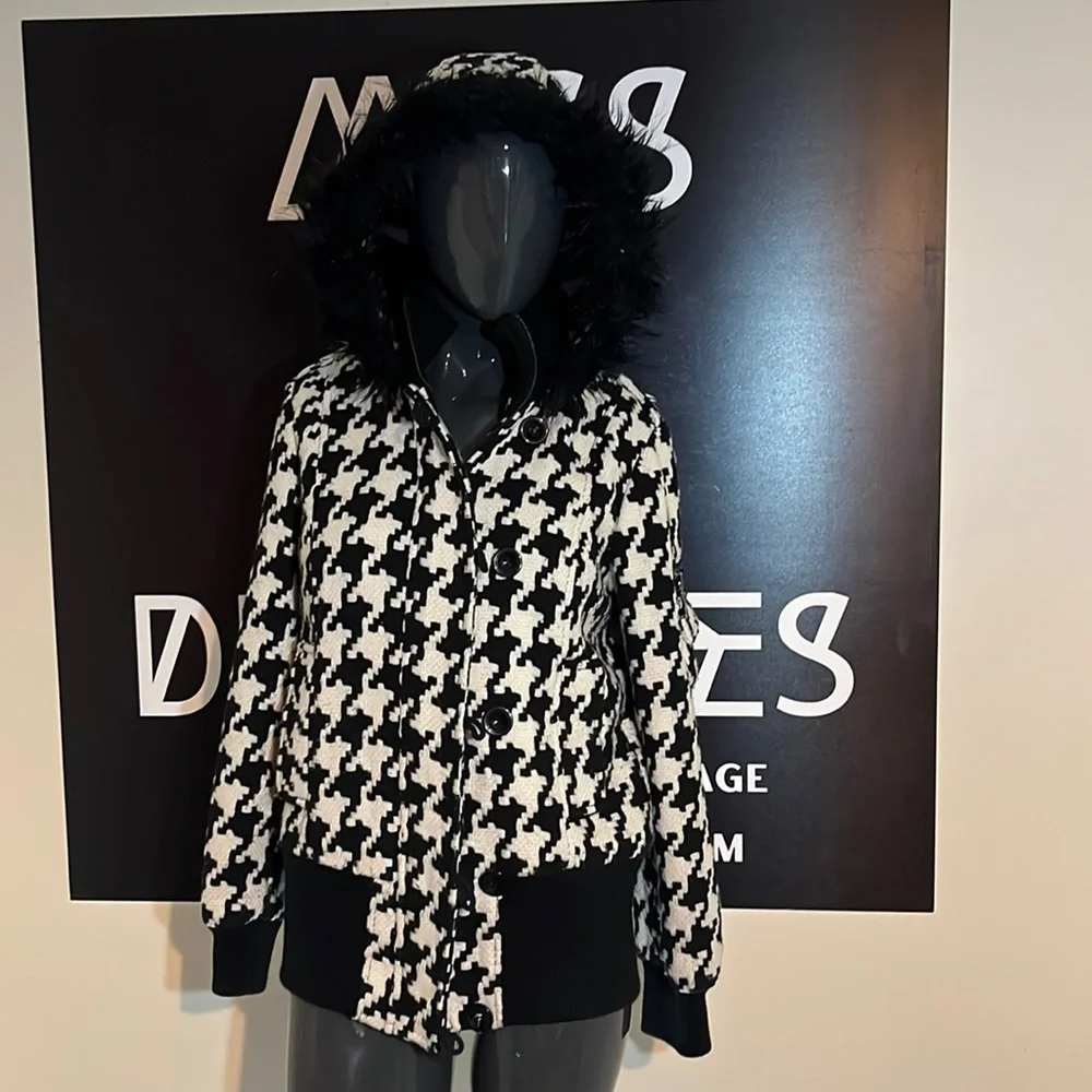 Red Herring Dogtooth Jacket Y2K size 12 - Picture 1 of 16